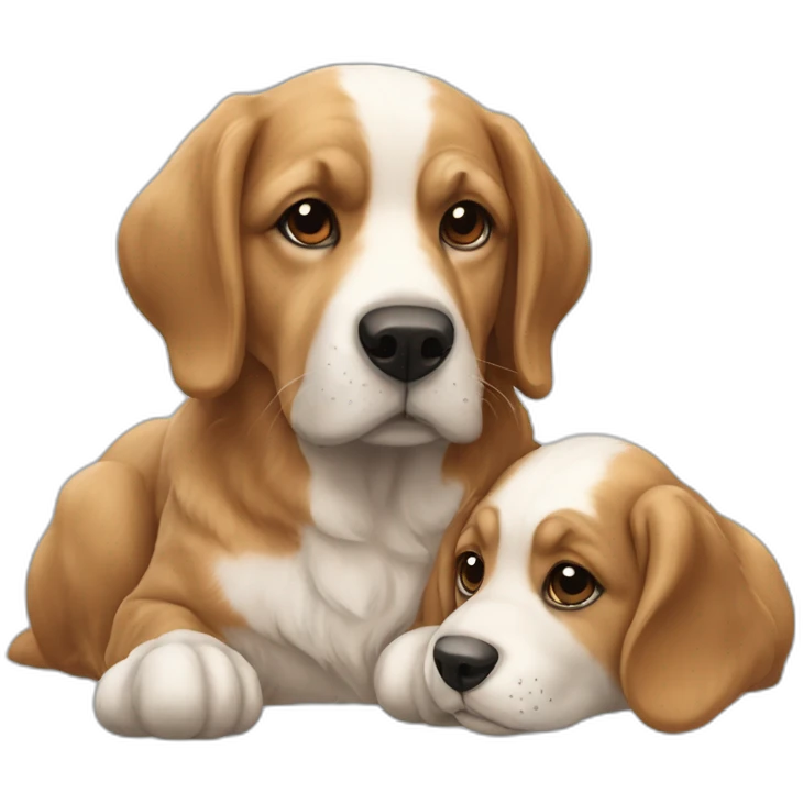 Chien qui fait l'amour à un lapin emoji