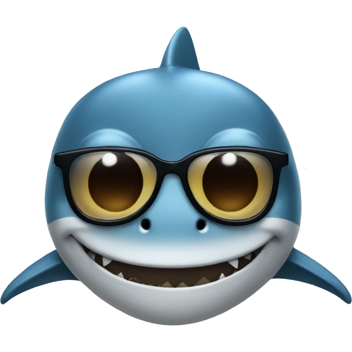 shark with glasses emoji