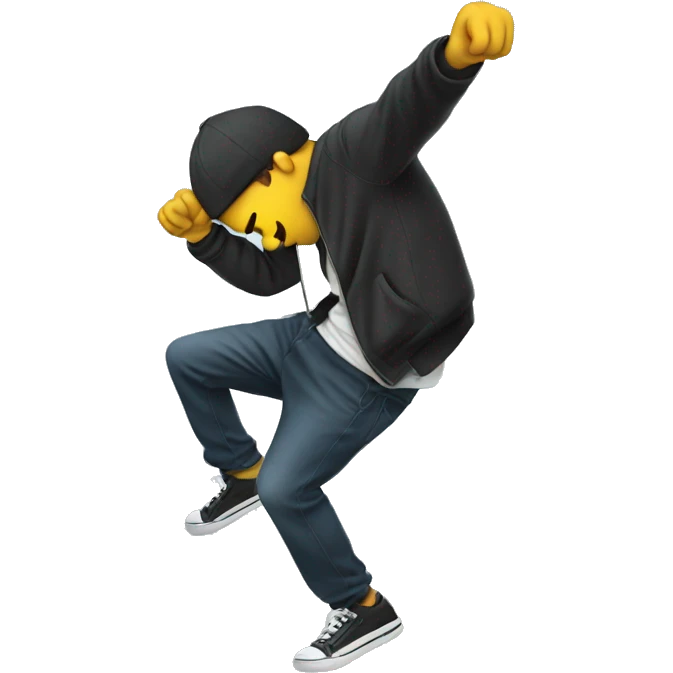 Person dabbing emoji