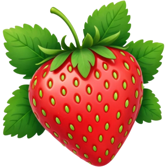 juicy strawberry emoji