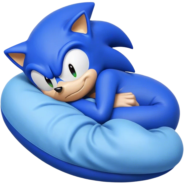 Sonic sleepying emoji