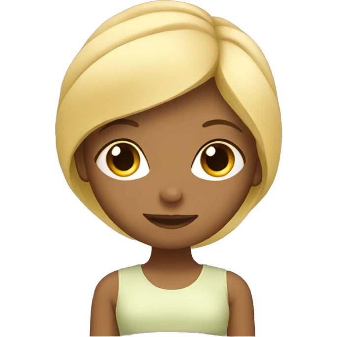 yoga girl blonde  emoji