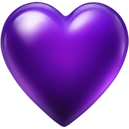 Shiny glass violet heart  emoji