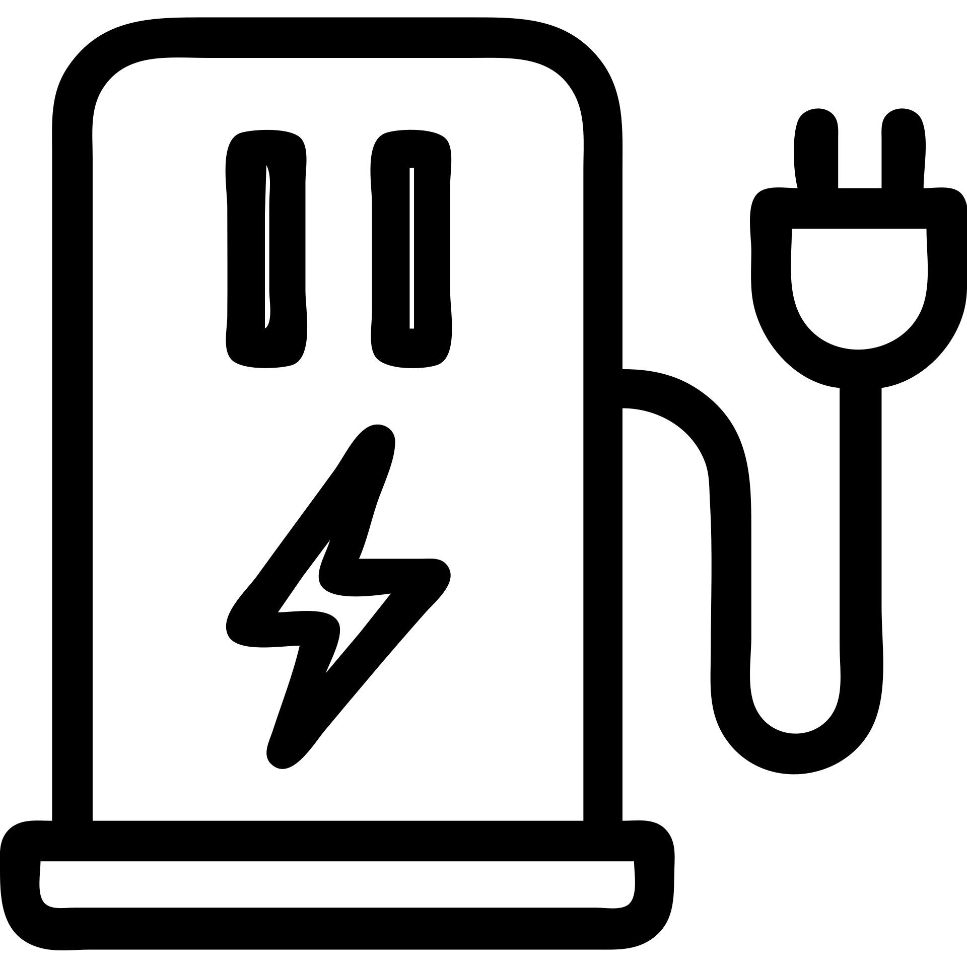minimalist EV charging paused icon, outlined style, clear pause symbol, electric vehicle charging cable, modern, simple, no fill emoji