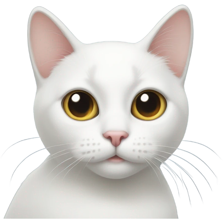 white cat heart eyes  emoji