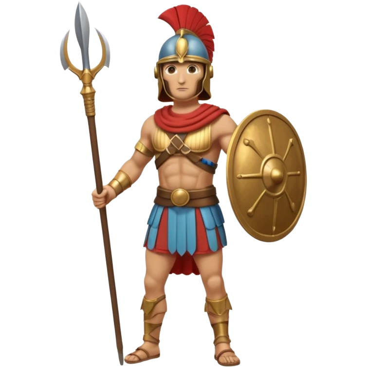 soldado cartaginés de las guerras púnicas a cuerpo completo emoji