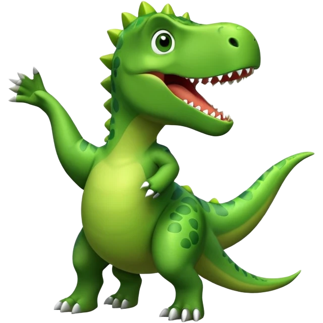 dino celebrating goals emoji
