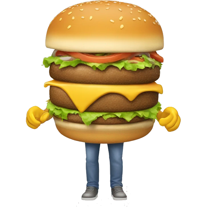 Bob l'éponge qui mange un burger emoji