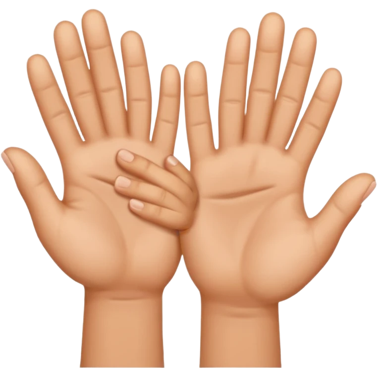 two hands with only their little fingers hooked on each other emoji