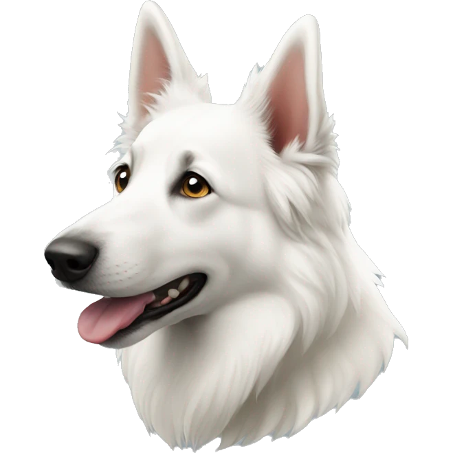 White swiss shepherd  emoji
