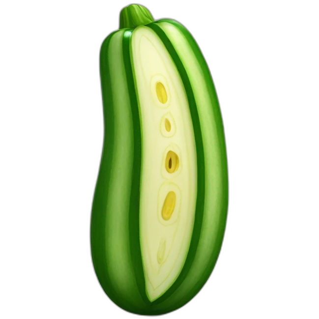 Pfirsich küsst Zucchini intensiv  emoji
