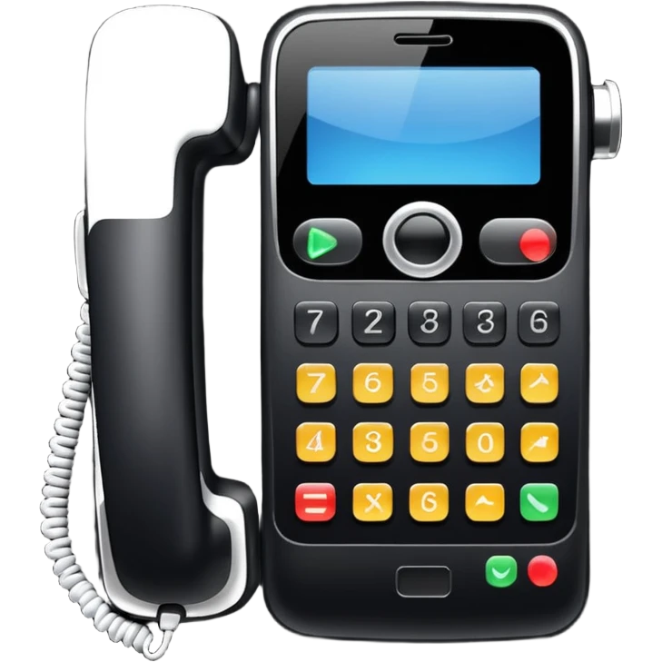 Phone hotline phone emoji