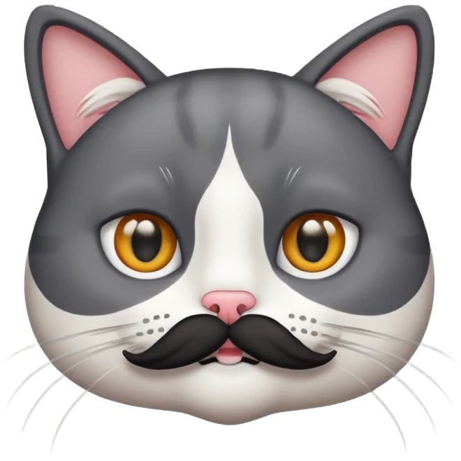 Cat with a mustache  emoji