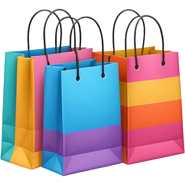 bolsas de compras emoji