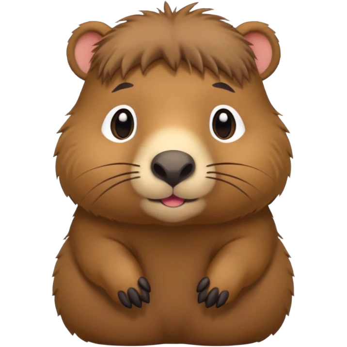 A capybara chibi style emoji