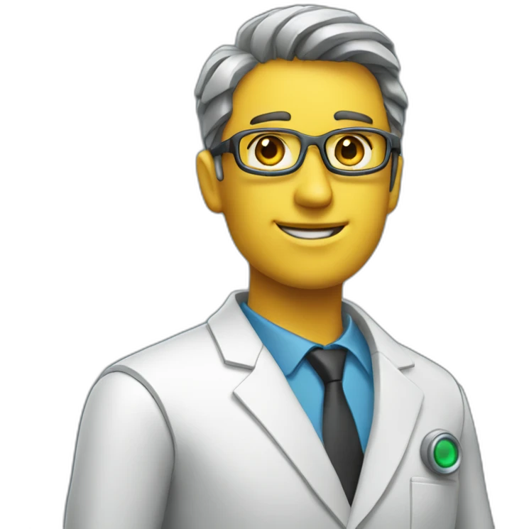 male technologist robot emoji