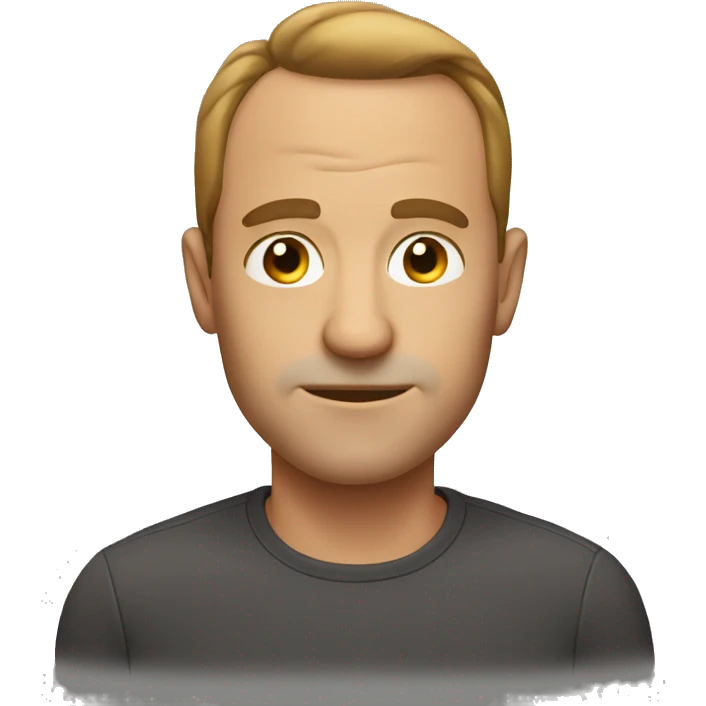 man with big forehead emoji