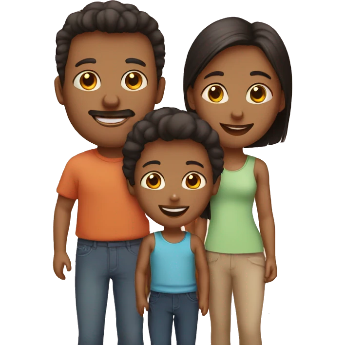 family of 3 emoji