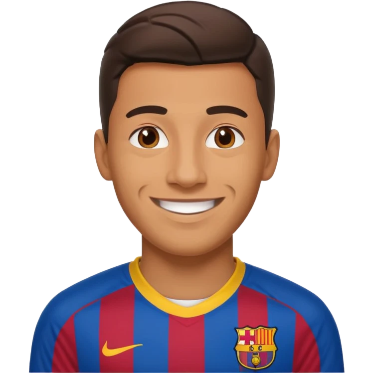 araujo футболист  в футболке барселоны emoji
