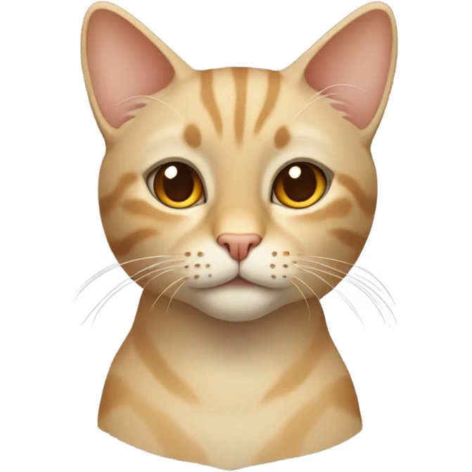 Beige cat  emoji