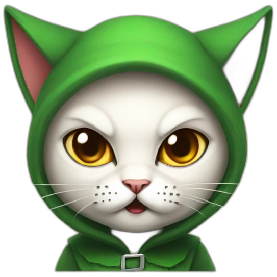 angry kitty elf emoji