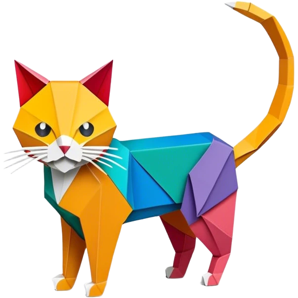 cat origami emoji