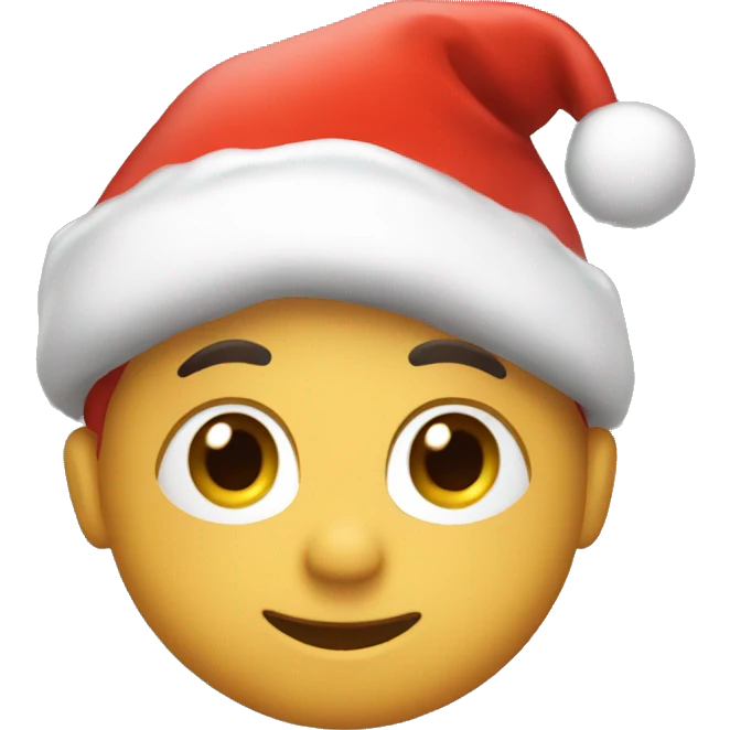 🥰 with christmas hat emoji