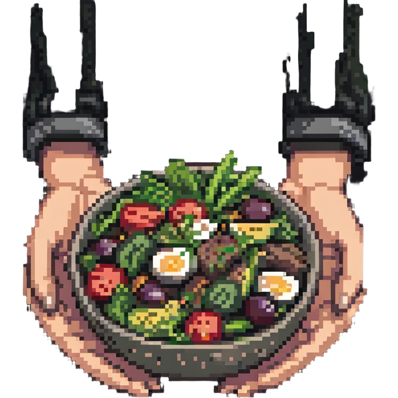 hands holding a salad bowl emoji