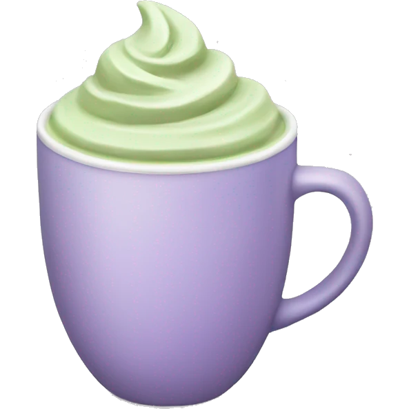 Matcha Latte with partly lavender Color  emoji