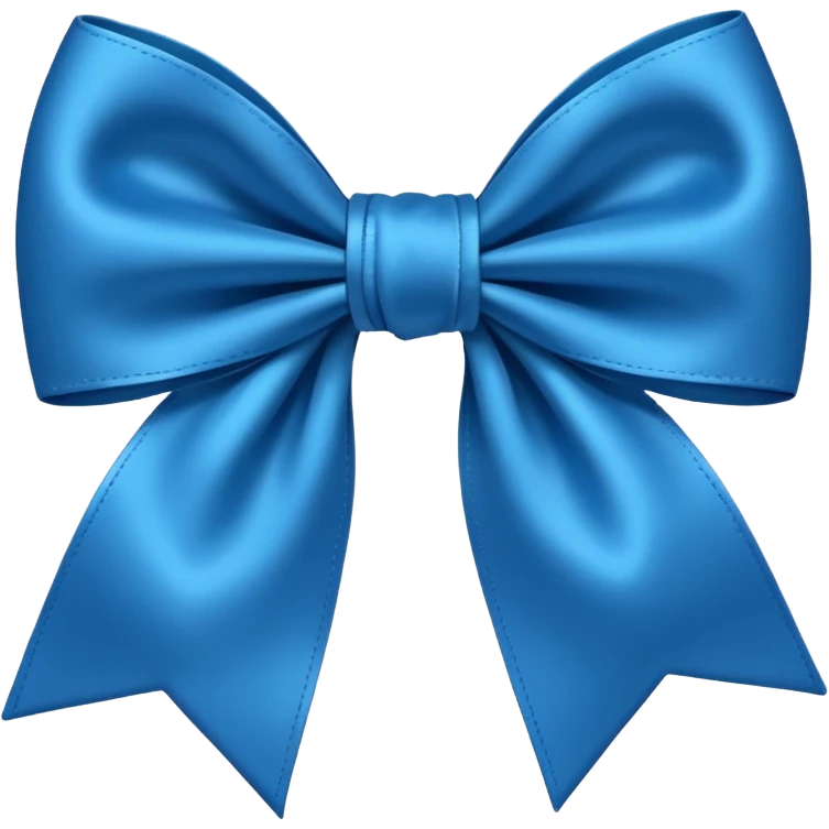 Blue bow  emoji