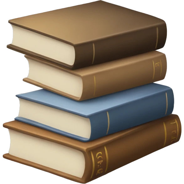 neutral stack of books emoji