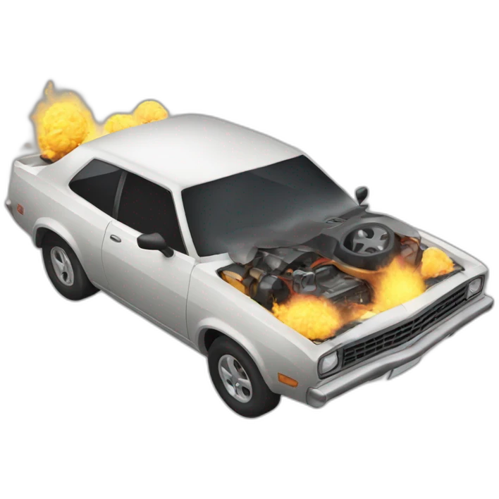 Car blast emoji