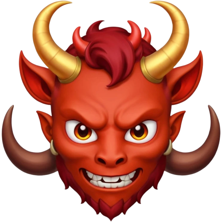 Devil with ring above head  emoji