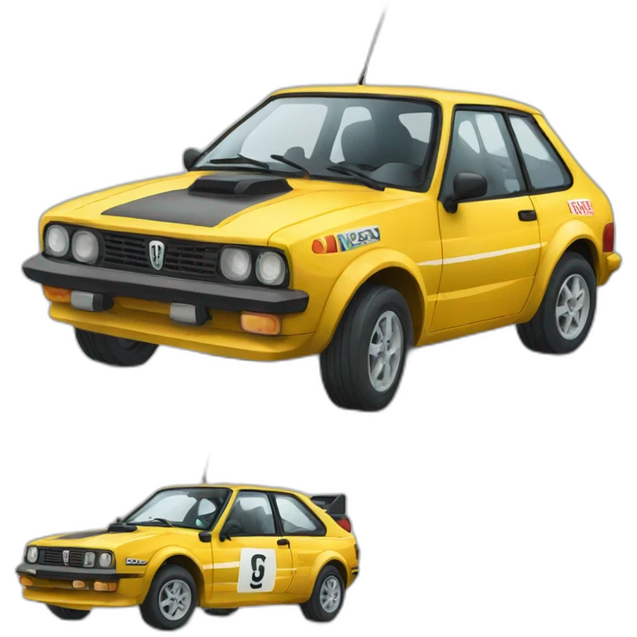 Voiture de rallye emoji
