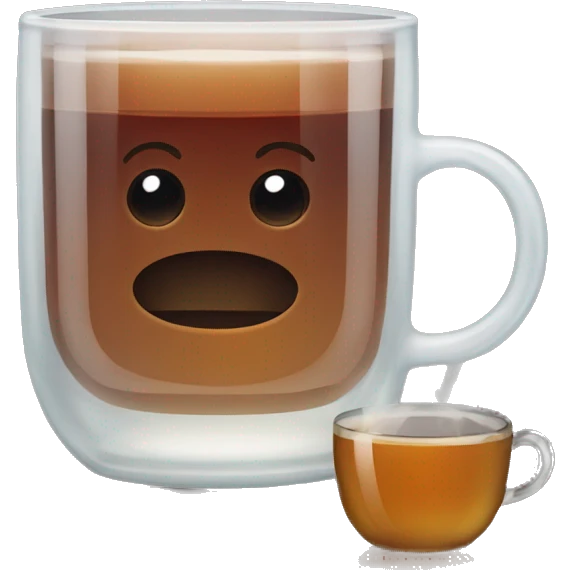 glass with hot tea emoji