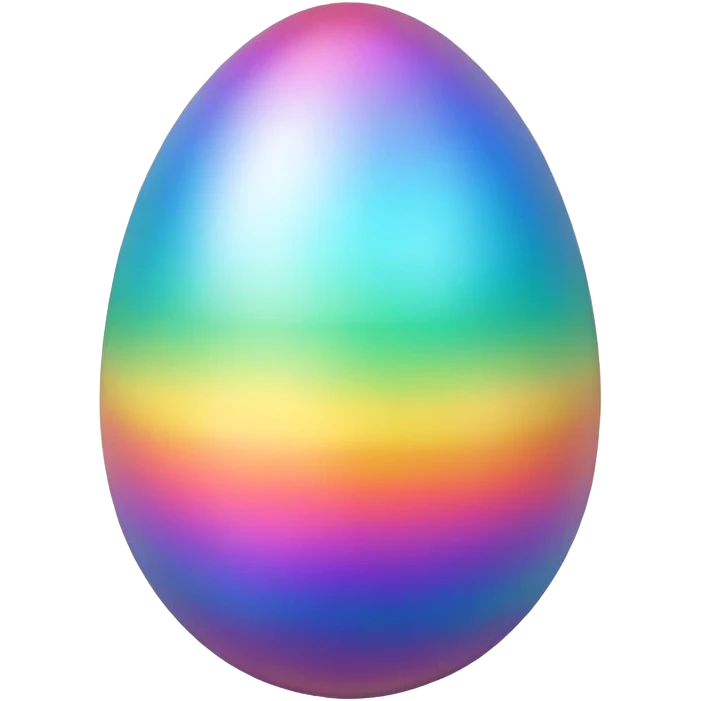 Rainbow Color Egg  emoji