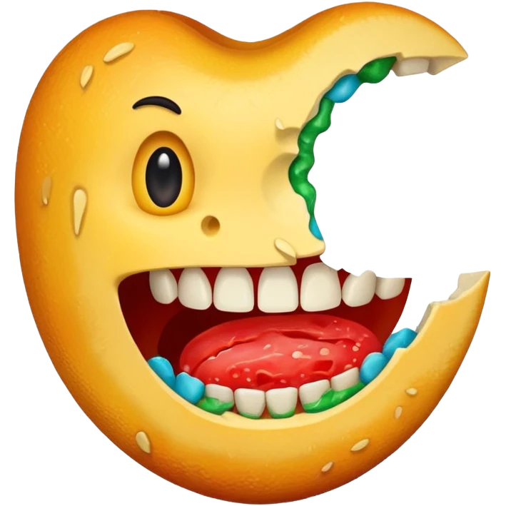 bitten food emoji
