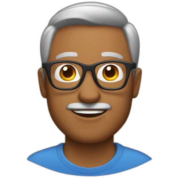 Dad with glasses emoji