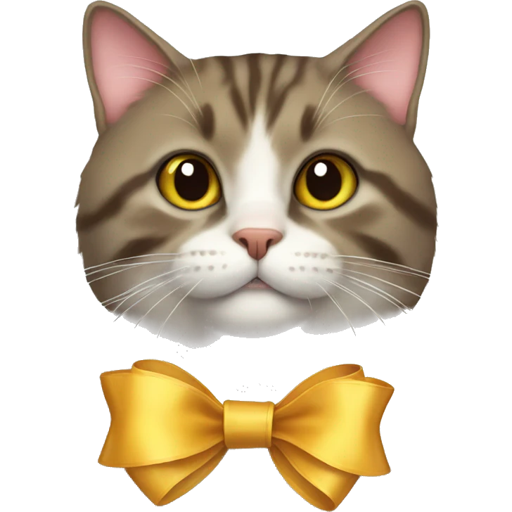 Cat with ribbon  emoji
