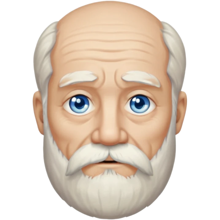 bearded old man emoji