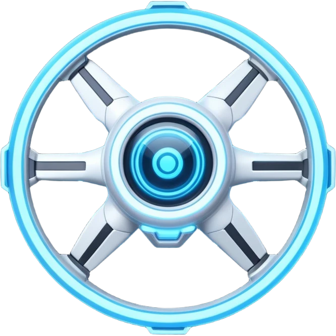 advanced space survey drone object icon, sleek sci-fi drone with holographic scanner, neon blue energy ring, futuristic tech details, 3D cartoon, mobile game icon style, centered, clean background, no text, no watermark
 
 emoji