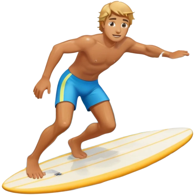A man surfing emoji