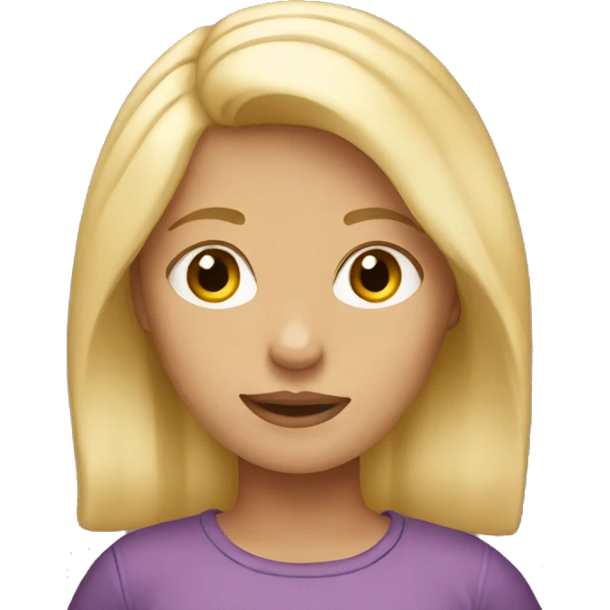 girl with blond hair  emoji