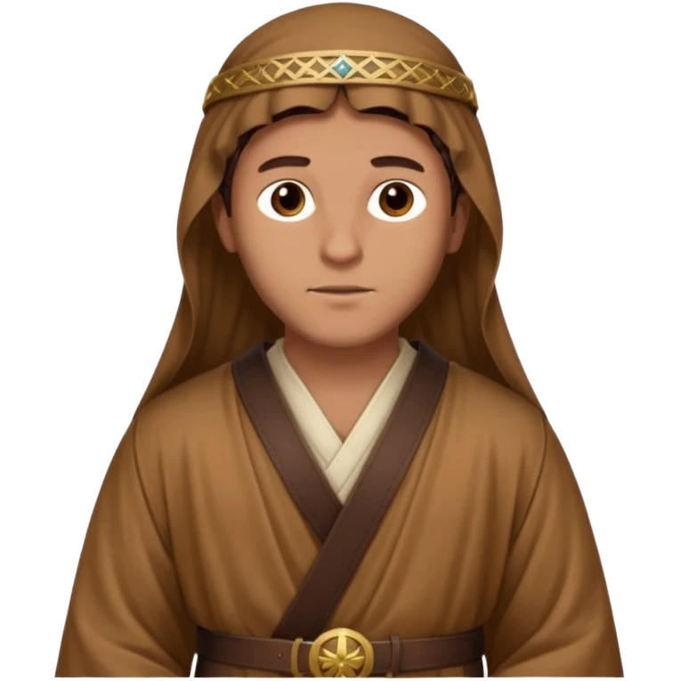 Jerusalem man in historical attire, robe, belt, hair uncovered, no headscarf or religious symbols emoji