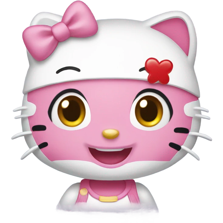 Happy happy hello kitty emoji