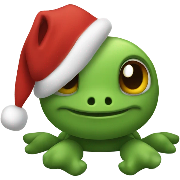 tutle with christmas vibe emoji