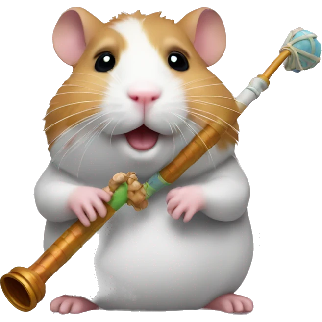 hamster with big hookah emoji
