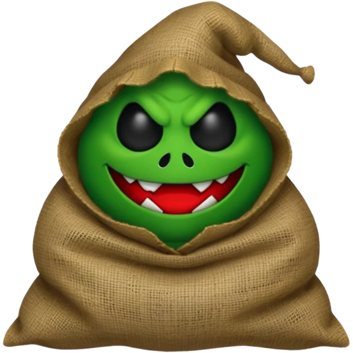 create Oogie boogie From nightmare before Christmas As Emojis that don’t already exists. emoji