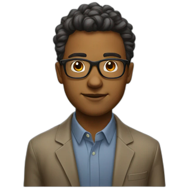 nerd realistic emoji