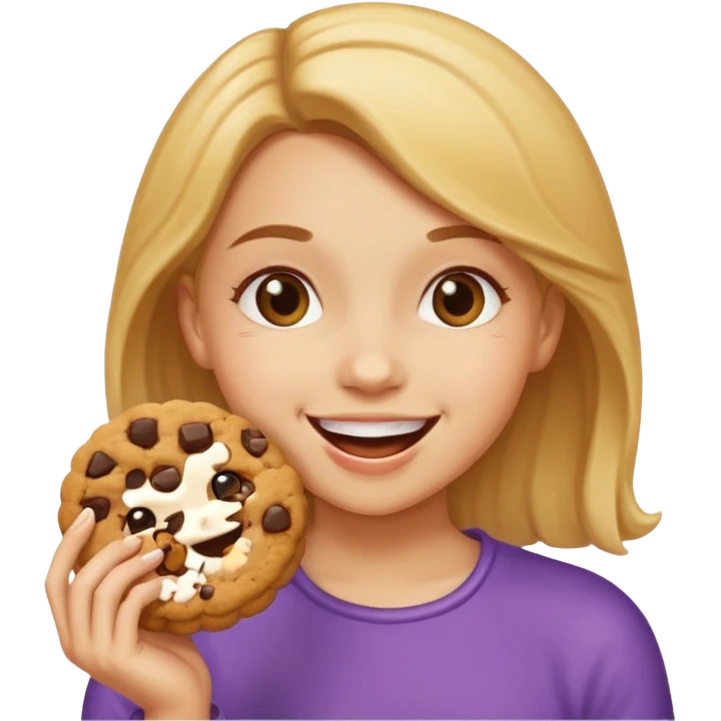 Girl cookie emoji